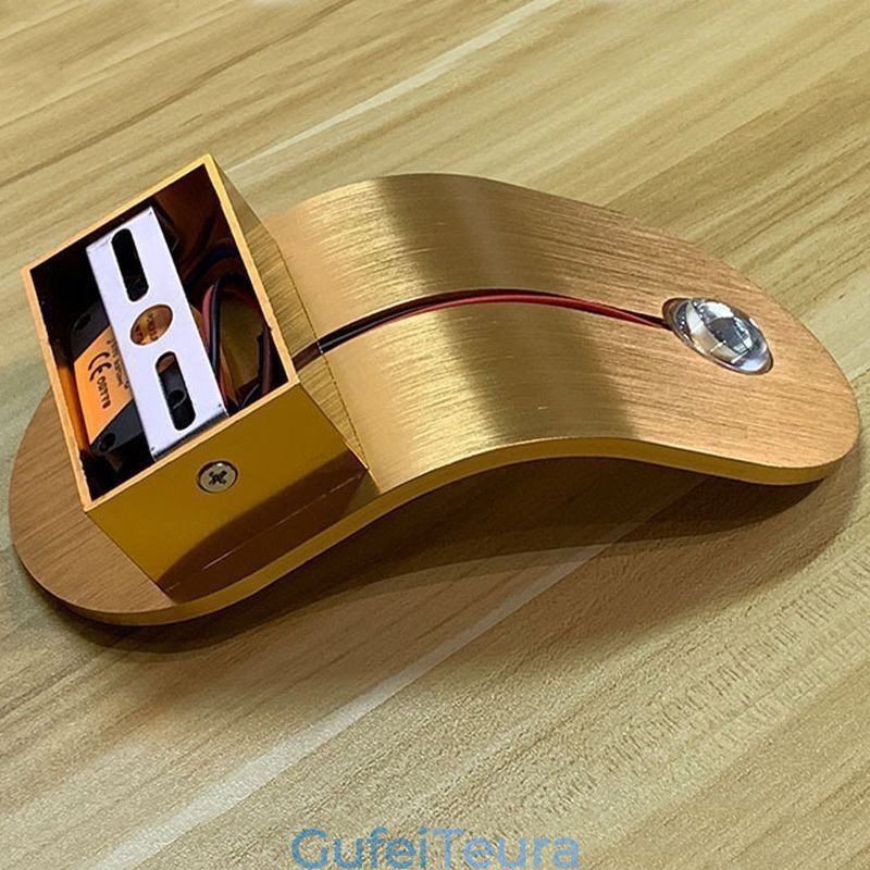 אור פמוט מנורת קיר מאלומיניום מינימליסטי