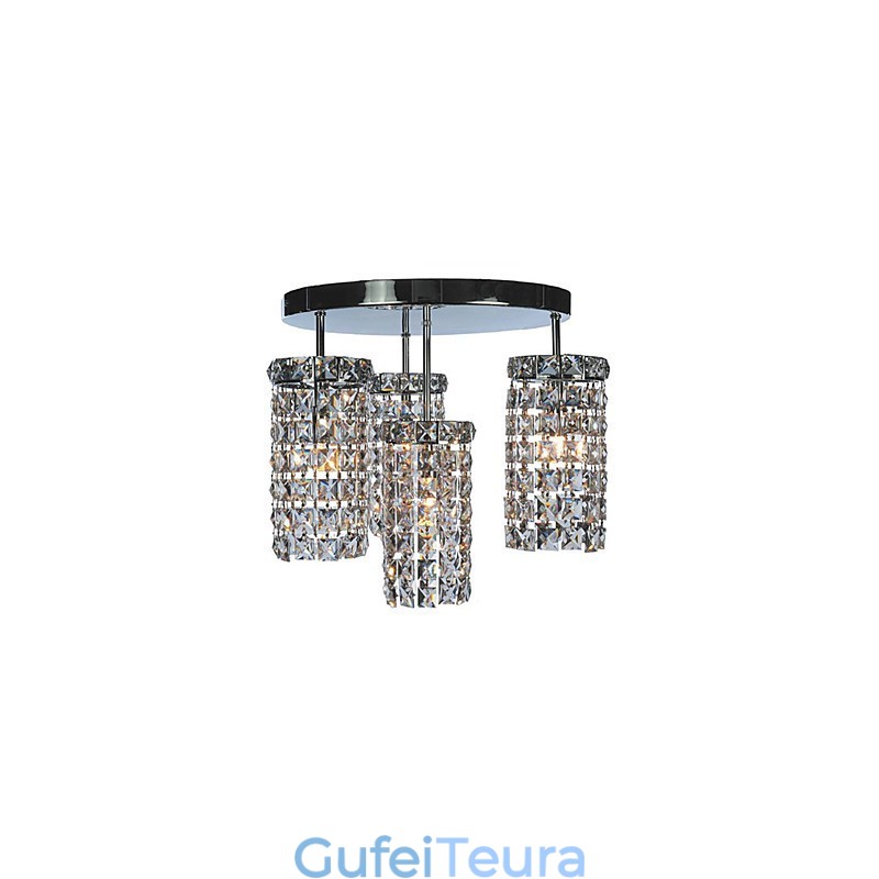 נורות עכשוויות קריסטל טיפת הרים עם 4 נורות