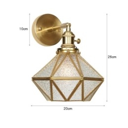 פנס קיר מודרני עם צללית זכוכית