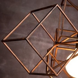 תליון 1 נברשת ציור ברזל מינימליסטי בהיר וינטג'