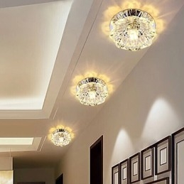 מנורת תקרת קריסטל זרקור SMD 3W Creative מנורה צינור אור צבעוני צבע כיפה אור