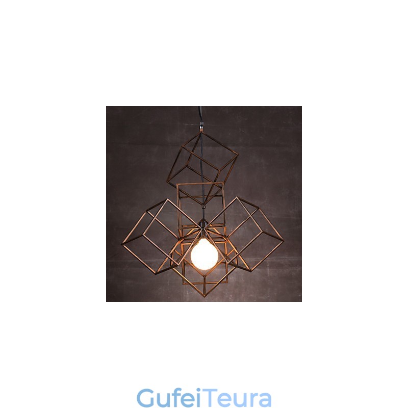 תליון 1 נברשת ציור ברזל מינימליסטי בהיר וינטג'