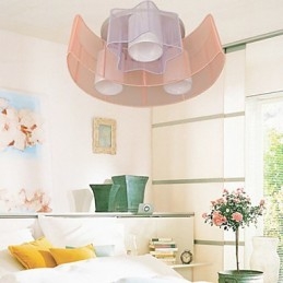 ציור קו כוכבים רומנטיים הירח לספוג כיפת אור מנורת