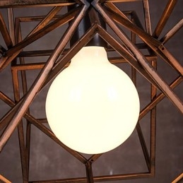 תליון 1 נברשת ציור ברזל מינימליסטי בהיר וינטג'