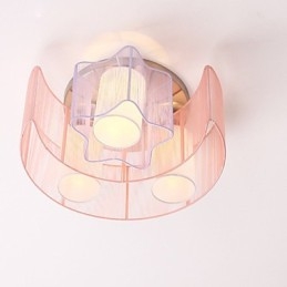 ציור קו כוכבים רומנטיים הירח לספוג כיפת אור מנורת