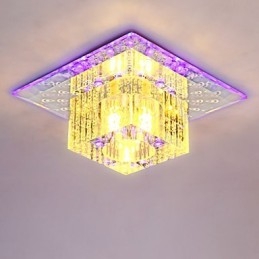 מיני מנורת תקרת קריסטל זרקור SMD 3W Creative מנורה צינור אור צבעוני צבע מרובע אור כיפה