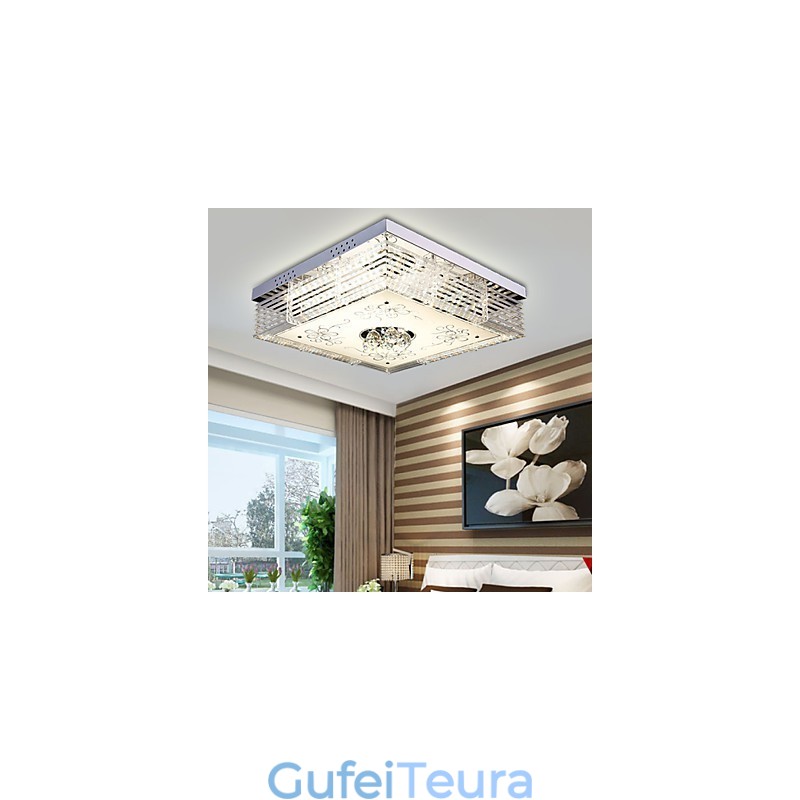 Flush Mount Crystal Modern Contemporary Metal