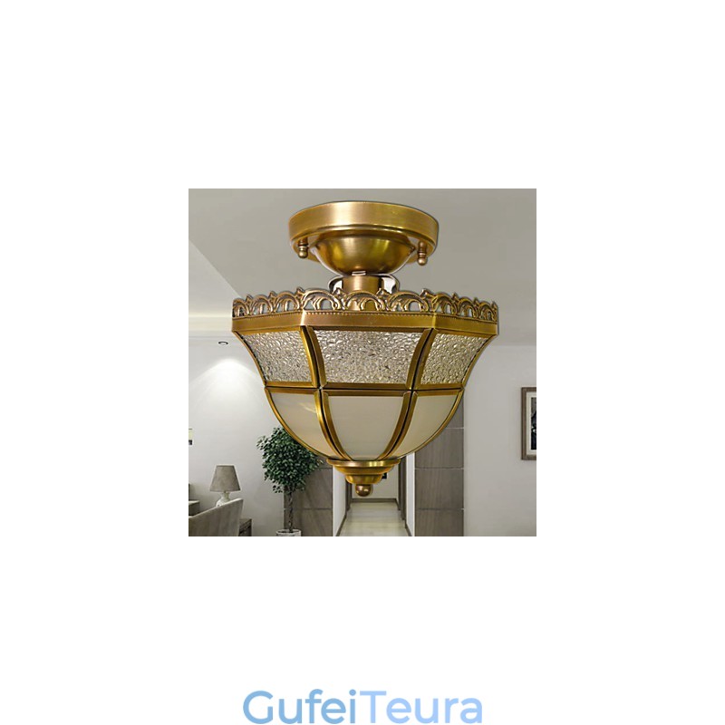 אורות ספוט מתכת פליז בסגנון מיני קלאסי מסורתי