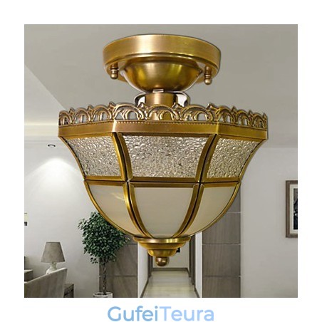 אורות ספוט מתכת פליז בסגנון מיני קלאסי מסורתי