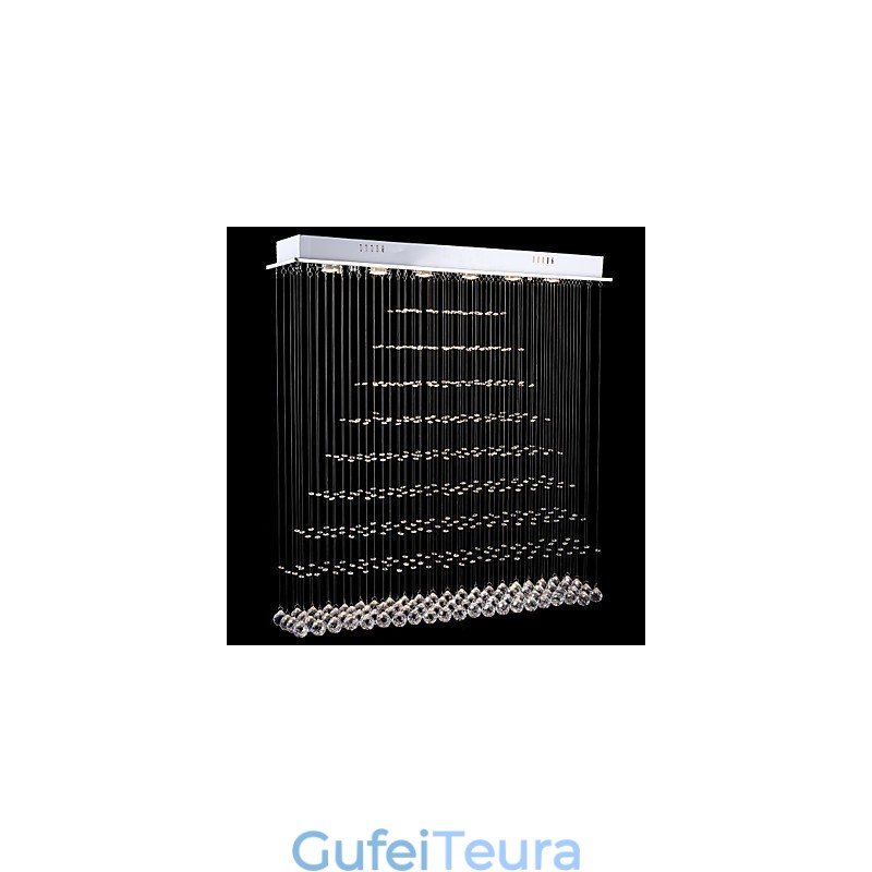 מלבן נברשת קריסטל מנורות תליית תקרה גופי מנורות