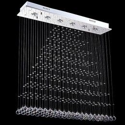 מלבן נברשת קריסטל מנורות תליית תקרה גופי מנורות