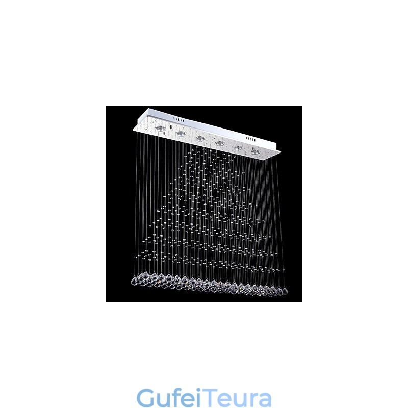 מלבן נברשת קריסטל מנורות תליית תקרה גופי מנורות