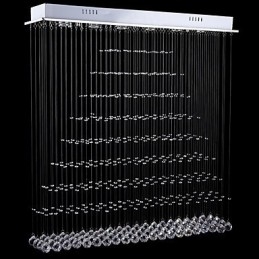 מלבן נברשת קריסטל מנורות תליית תקרה גופי מנורות