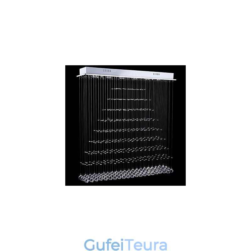 מלבן נברשת קריסטל מנורות תליית תקרה גופי מנורות