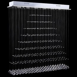 מלבן נברשת קריסטל מנורות תליית תקרה גופי מנורות