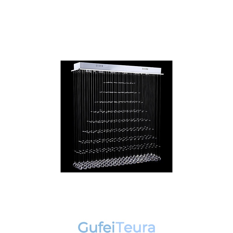 מלבן נברשת קריסטל מנורות תליית תקרה גופי מנורות