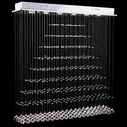 מלבן נברשת קריסטל מנורות תליית תקרה גופי מנורות