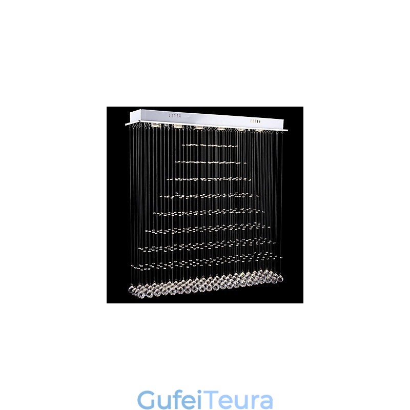 מלבן נברשת קריסטל מנורות תליית תקרה גופי מנורות