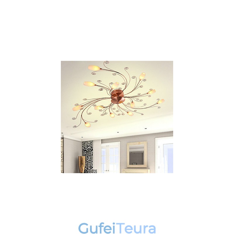 אורות אלומיניום אומנותיים עם 12 נורות