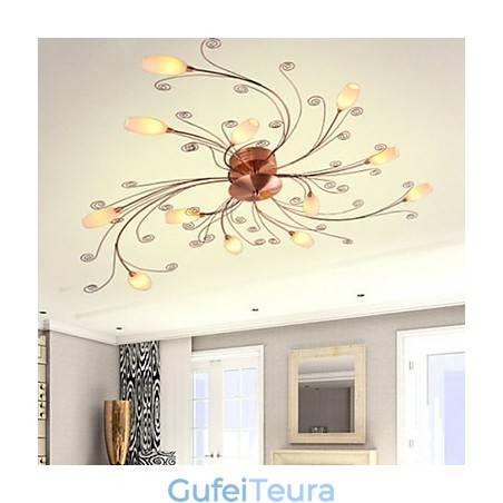 אורות אלומיניום אומנותיים עם 12 נורות