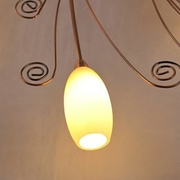 אורות אלומיניום אומנותיים עם 12 נורות