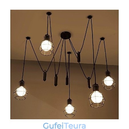 מסורתי קלאסי וינטג רטרו פנס כפרי בסגנון מיני ציור מתכת תליון אור אוכל