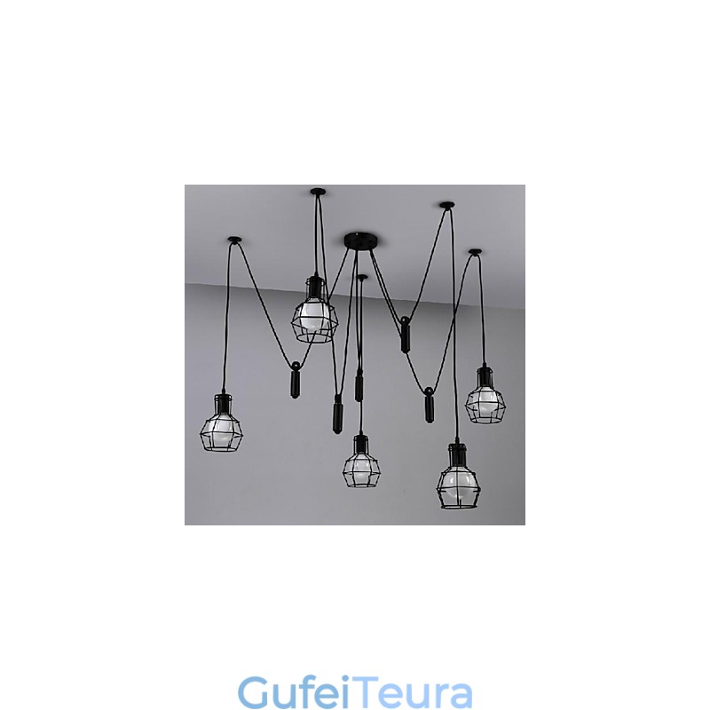 מסורתי קלאסי וינטג רטרו פנס כפרי בסגנון מיני ציור מתכת תליון אור אוכל