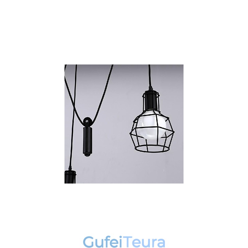 מסורתי קלאסי וינטג רטרו פנס כפרי בסגנון מיני ציור מתכת תליון אור אוכל