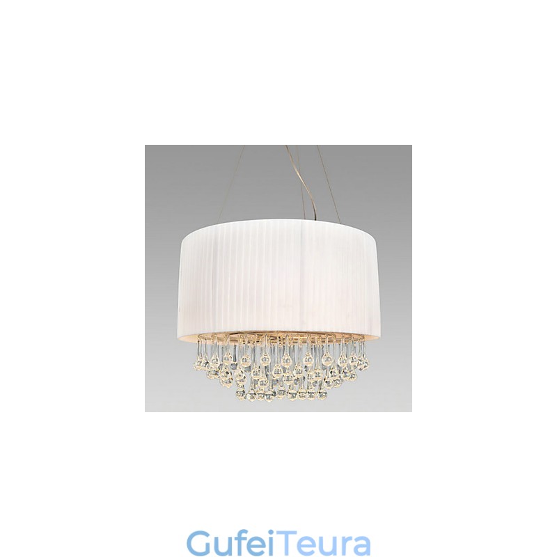 אור תקרת קריסטל עם 5 נורות