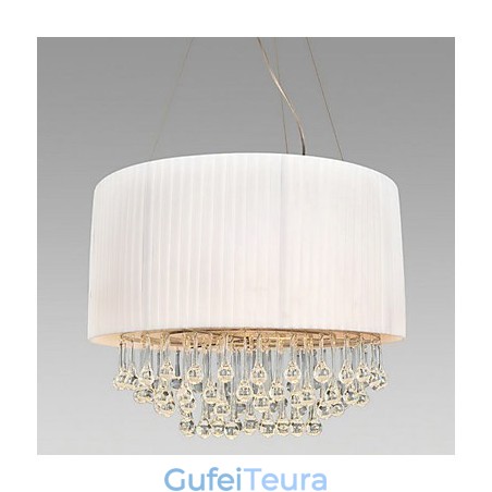 אור תקרת קריסטל עם 5 נורות