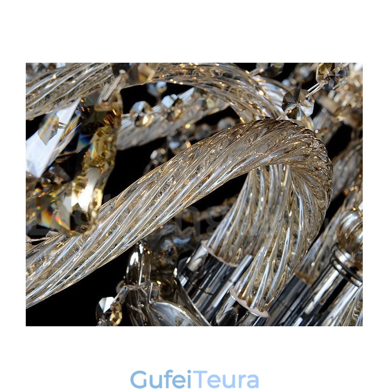 קוניאק קריסטל צבע תליון אור קריסטל מודרני עכשווי מסורתי קלאסי רטרו פנס מדינה