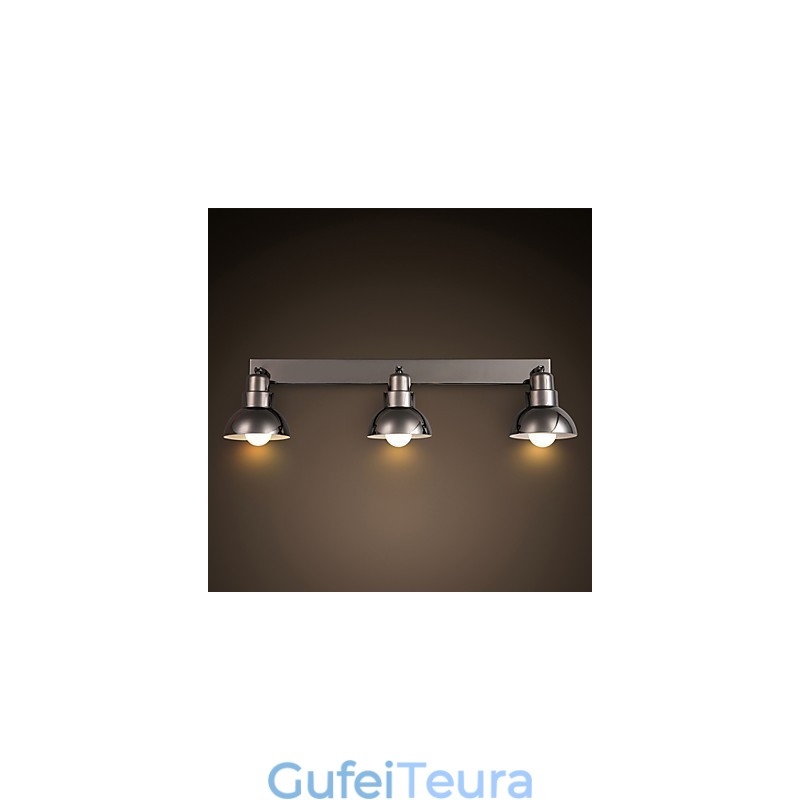 Flush Mount Trinal head Light לבן זכוכית אלומיניום מסגרת אופנה מודרנית