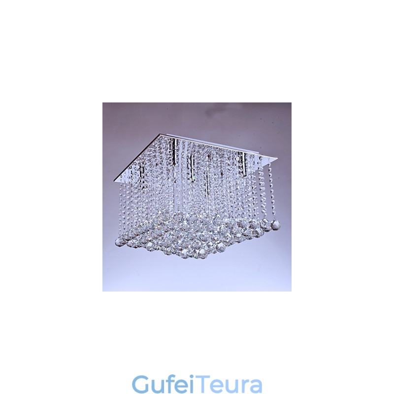 Flush Mount Crystal Modern Contemporary Metal
