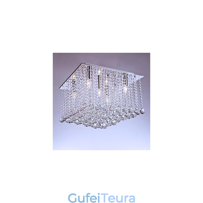 Flush Mount Crystal Modern Contemporary Metal