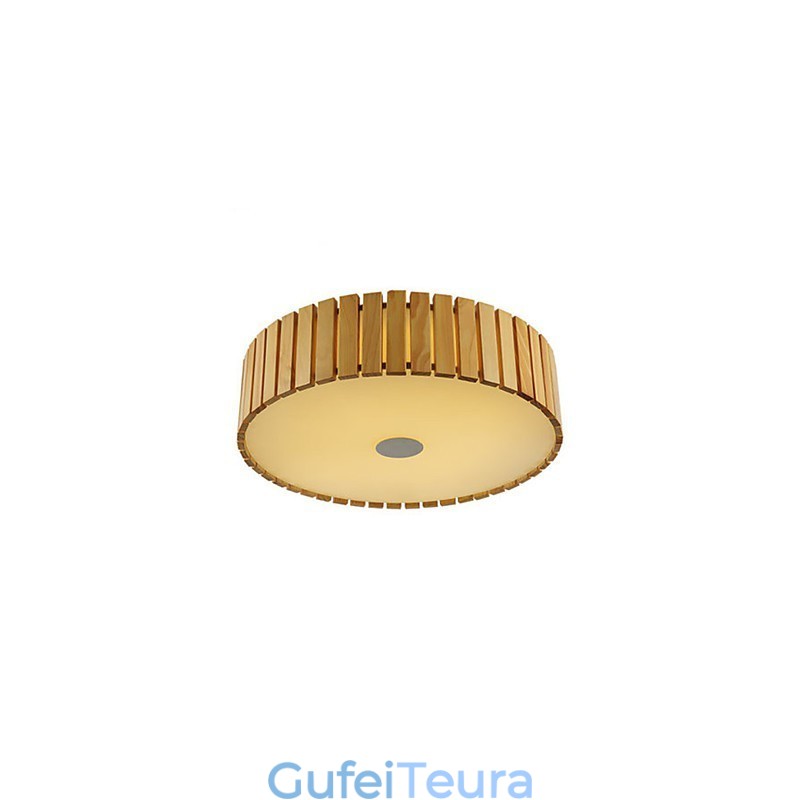 Flush Mount Traditional Classic Wood Bamboo
