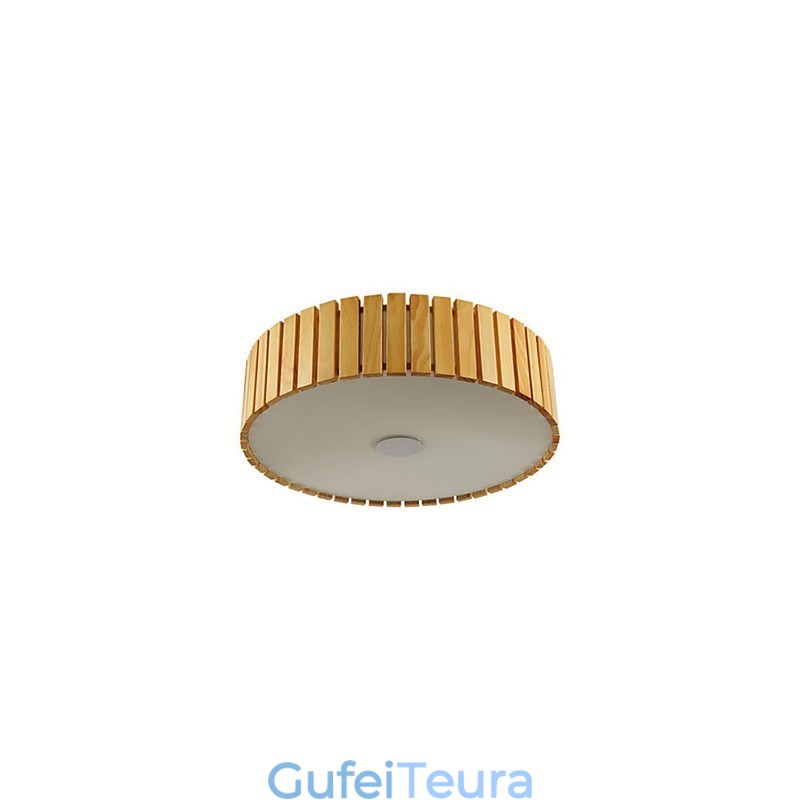 Flush Mount Traditional Classic Wood Bamboo