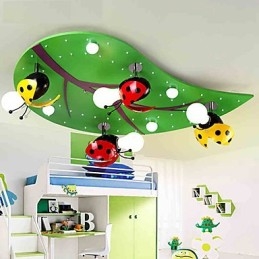 Flush Mount Modern Contemporary Wood Bamboo