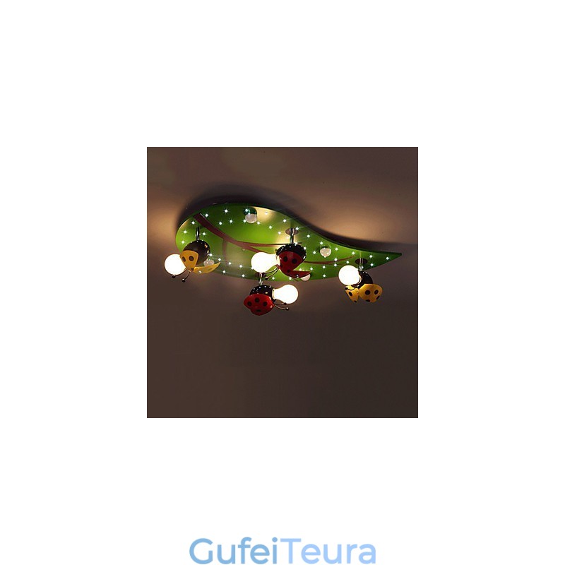 Flush Mount Modern Contemporary Wood Bamboo