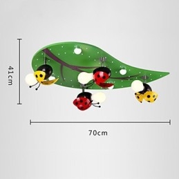 Flush Mount Modern Contemporary Wood Bamboo