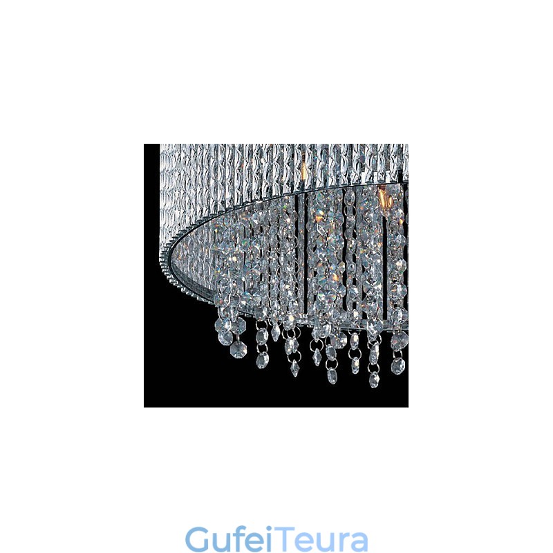 מתלה סומק קריסטל עם 10 נורות