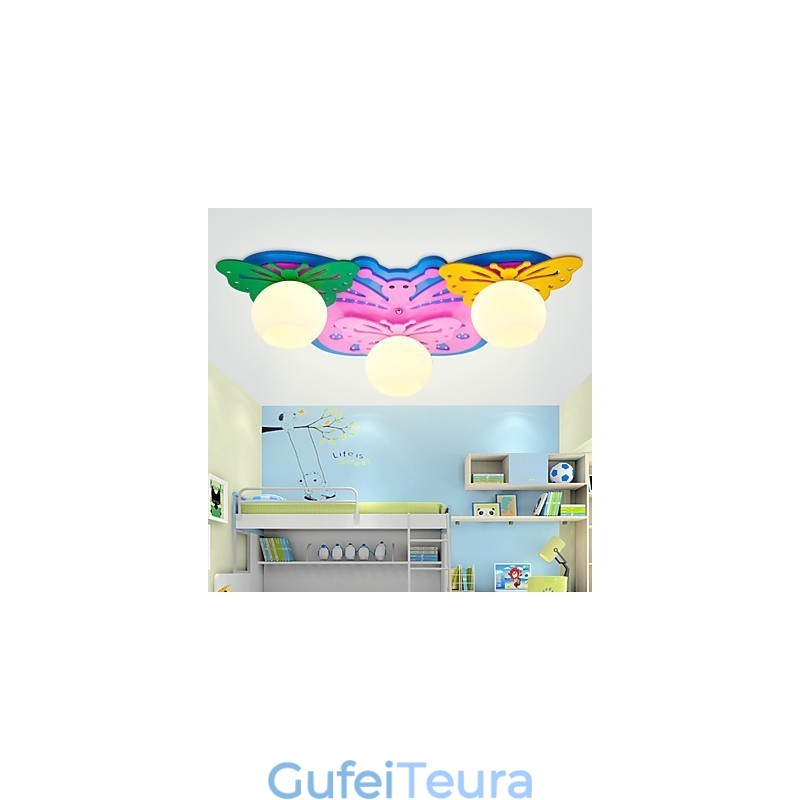 Flush Mount Modern Contemporary Wood Bamboo