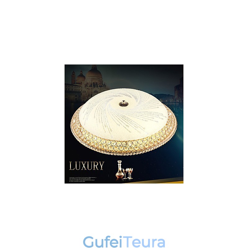 מודרני יוקרה קריסטל אור ספוג כיפת אור SMD כפול צבע קוטר 50 ס"מ