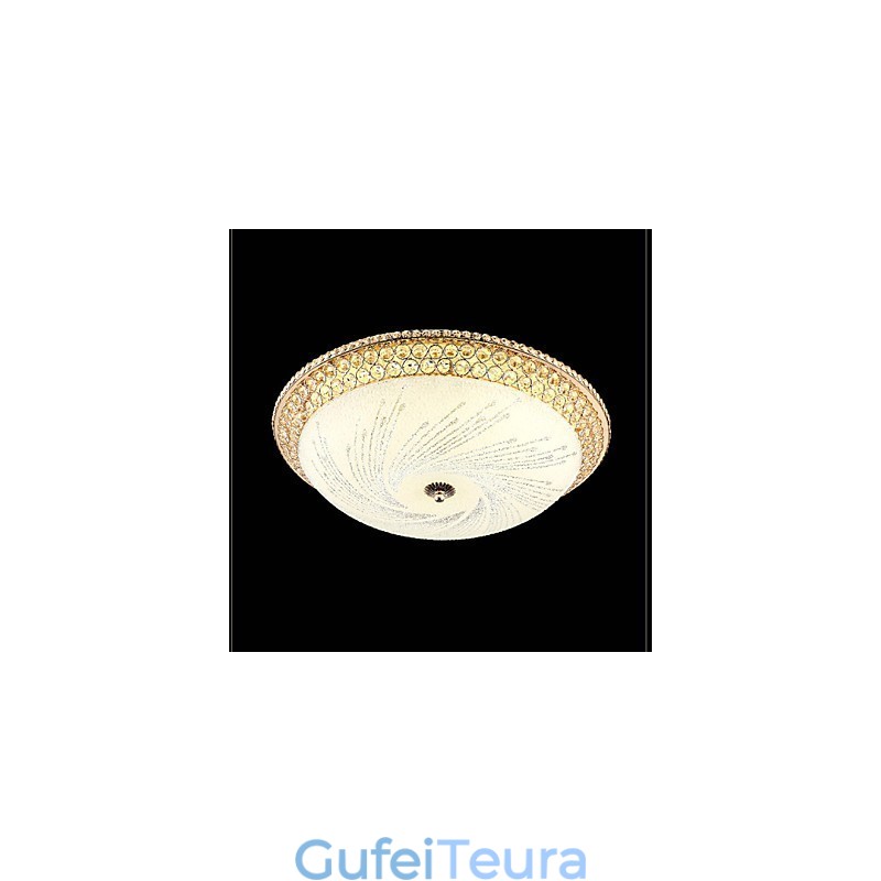 מודרני יוקרה קריסטל אור ספוג כיפת אור SMD כפול צבע קוטר 50 ס"מ