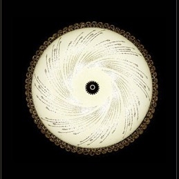 מודרני יוקרה קריסטל אור ספוג כיפת אור SMD כפול צבע קוטר 50 ס"מ