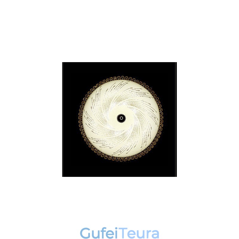 מודרני יוקרה קריסטל אור ספוג כיפת אור SMD כפול צבע קוטר 50 ס"מ