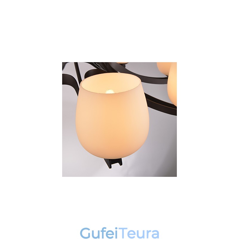 נברשת מתכת ציור בסגנון מיני רטרו קלאסי מסורתי