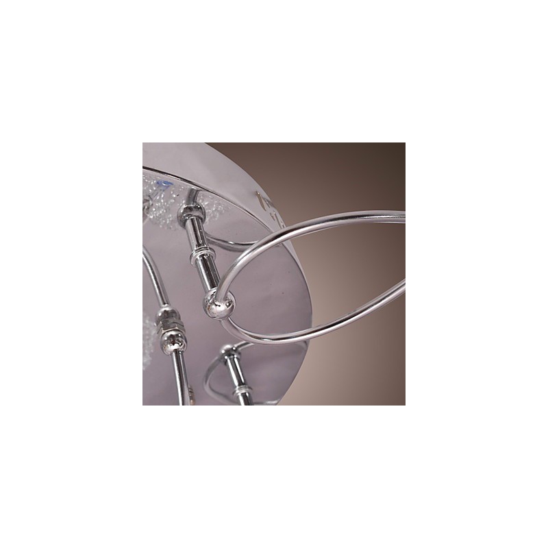 G4 Iron Flush Mount Light עם הצללי אלומיניום