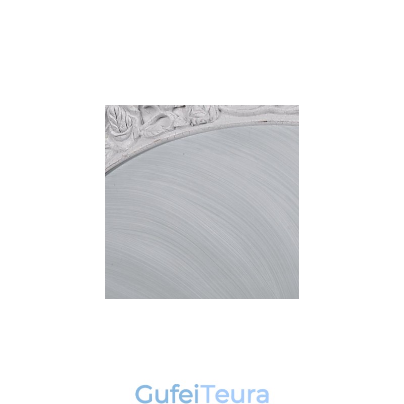 White Flush Mount Light זכוכית שרף גילוף אירופאי קלאסי