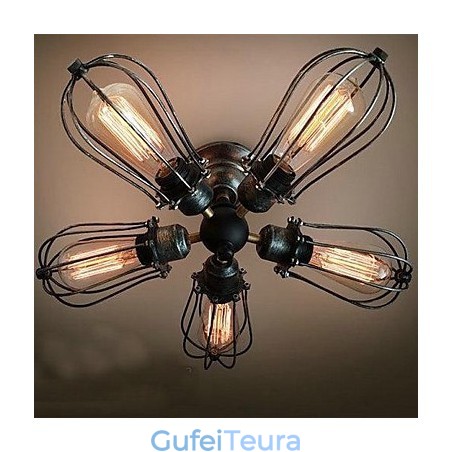 ציור בסגנון מיני וינטג' מתכת פלאש Mount