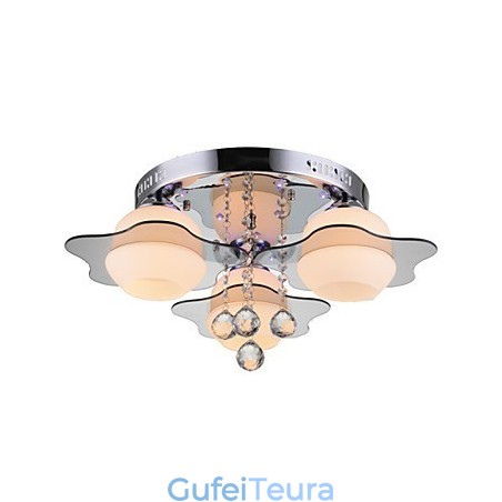 שלט רחוק מותקן מודרני עכשווי 3 נורות עם כחולים אדומים